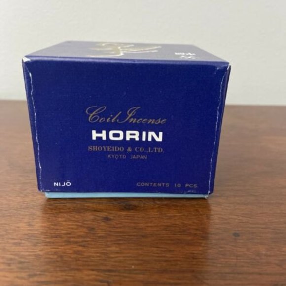 Japanese Incense Coils Shoyeido Horin Spirals Nijo 10 Coils & Burner NEW in Box - Picture 2 of 6